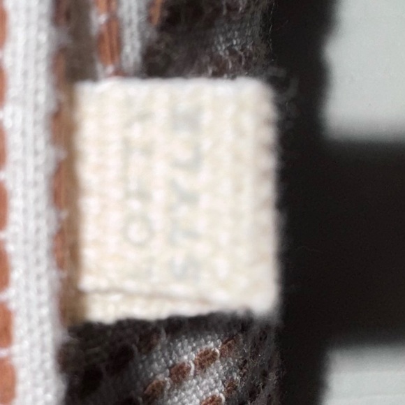 Lofty style Striped Wide-Leg Pants with Tassels handmade in Brazil. Size M beige - Picture 7 of 15